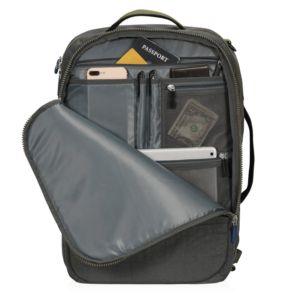 Hynes Eagle 36L Carry on Backpack with RFID Blocking Pocket Weekender Cabin Bag
