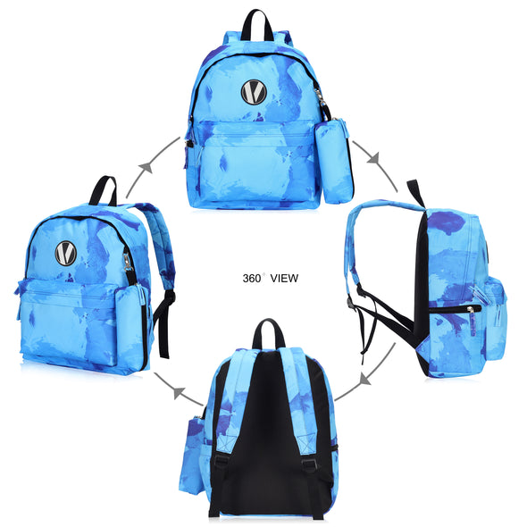 Veegul School Backpack with Pencil Case
