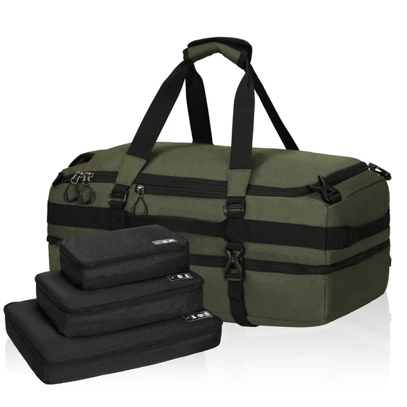 Hynes Eagle 38L  Dual Layers Travel Duffel Backpack